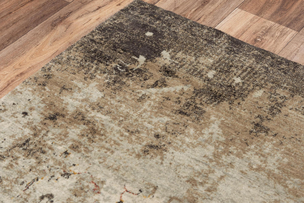 10' X 13' New Zealand Lambs Wool Oriental Hand Carved Handmade Area Rug (747880) - Beige / Brown / Apricot / Ivory