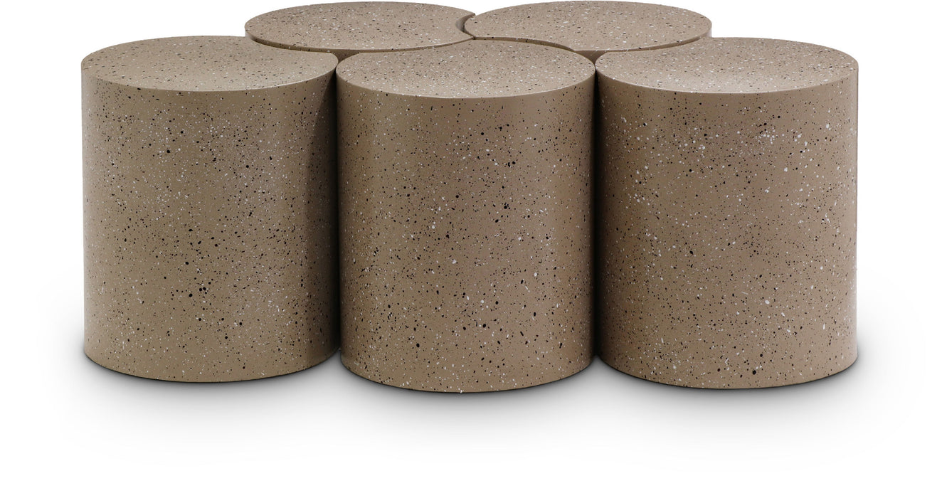 Dimple - 5 Piece Modular Coffee Table - Terazzo Finish