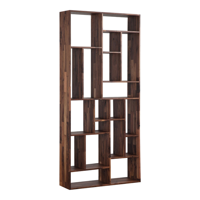 Ten Tier Bookcase - Brown / Natural