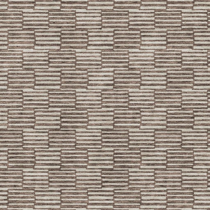 10' X 14' Abstract Geometric Washable Area Rug With UV Protection (672965) - Brown / Beige