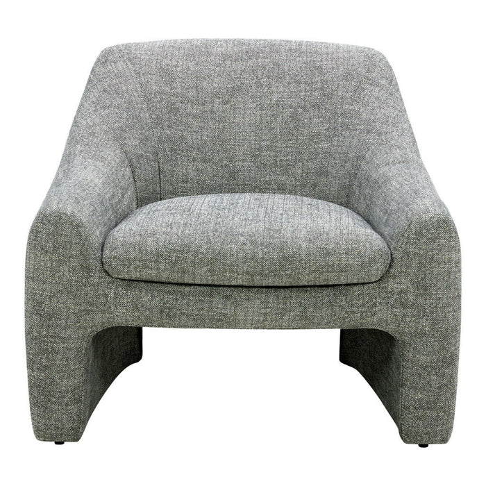 Upholstered Fabric Dining Arm Chair - Gray