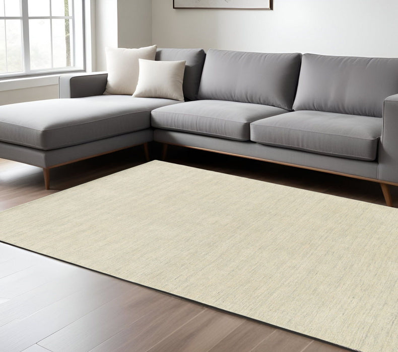 8' X 10' Wool Hand Tufted Area Rug - Beige