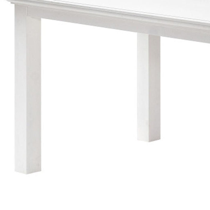 63" Solid Wood Dining Room Table - White
