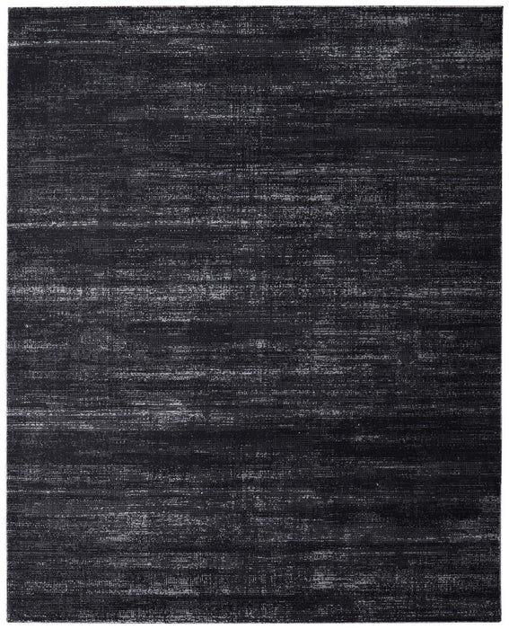 9' x 13' Power Loom Area Rug - Black And Gray