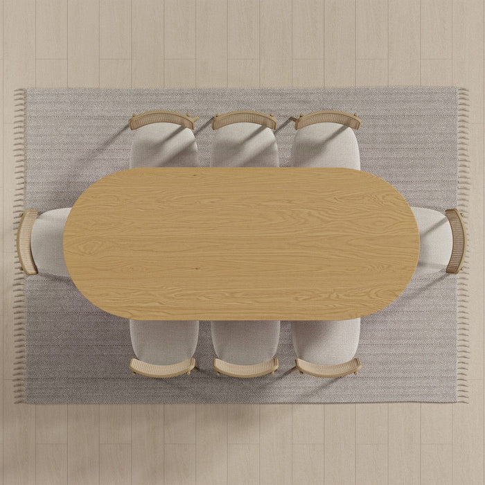 Solid Wood Oval Bar Table - Yellow