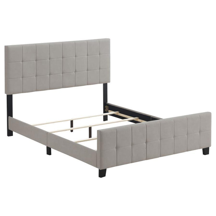 Fairfield - Upholstered Queen Panel Bed - Beige
