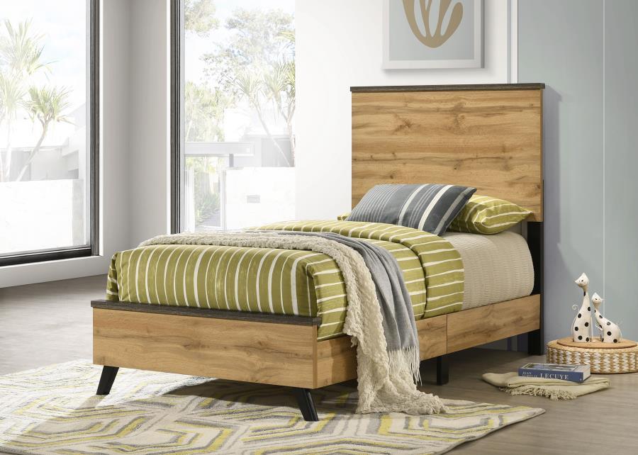 Kaywood - Twin Panel Bed - Natural Pine