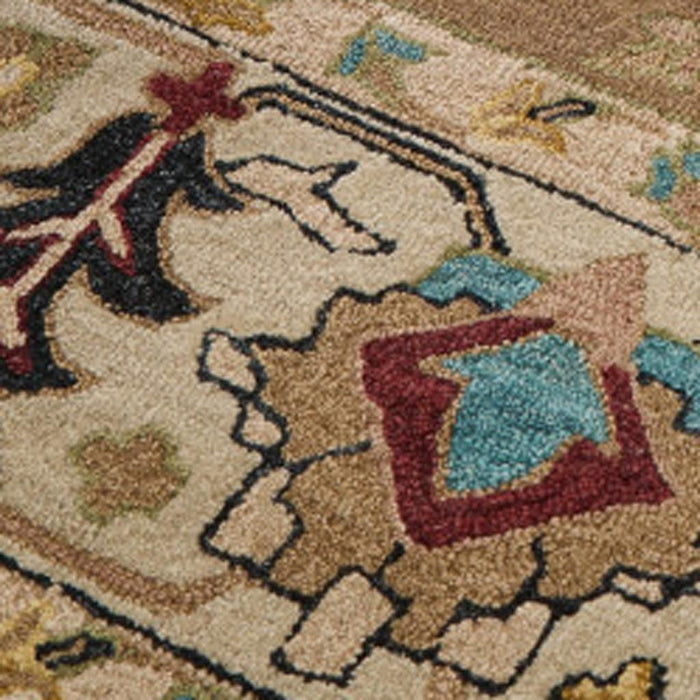 8' X 10' Wool Floral Hand Tufted Area Rug (722318) - Blue / Ivory