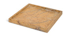 Michael genuine marble tray from Meridian Furniture, showcasing a sleek rectangular marble tray with polished edges.