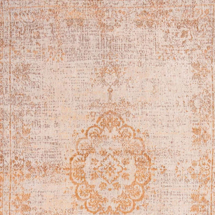 3' X 5' Medallion Washable Area Rug (548586) - Orange / White