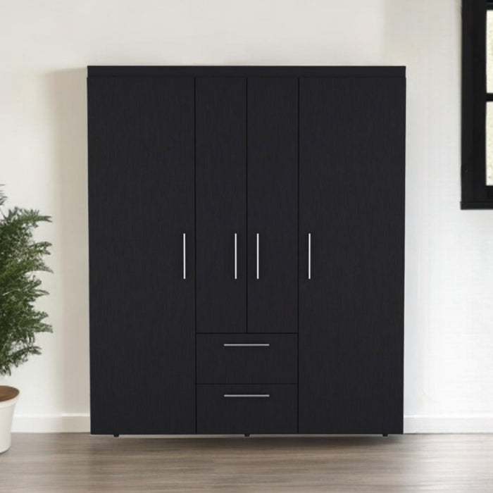2 Drawer Dresser Combo - Black