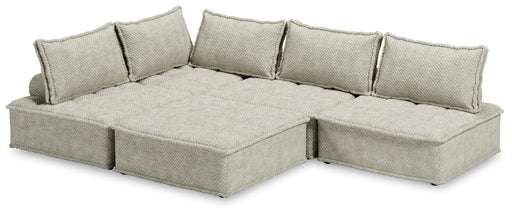 Ashley Furniture Bales 5-Piece Stationary Sectional sofa set with plush cushions and modern design in a living room setting.