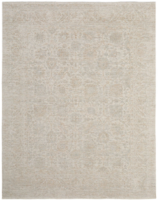5' X 8' Oriental Hand Woven Area Rug (722258) - Blue / Ivory