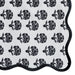 Set of four TOV Furniture Crissy cotton canvas printed napkins with black vintage floral design.