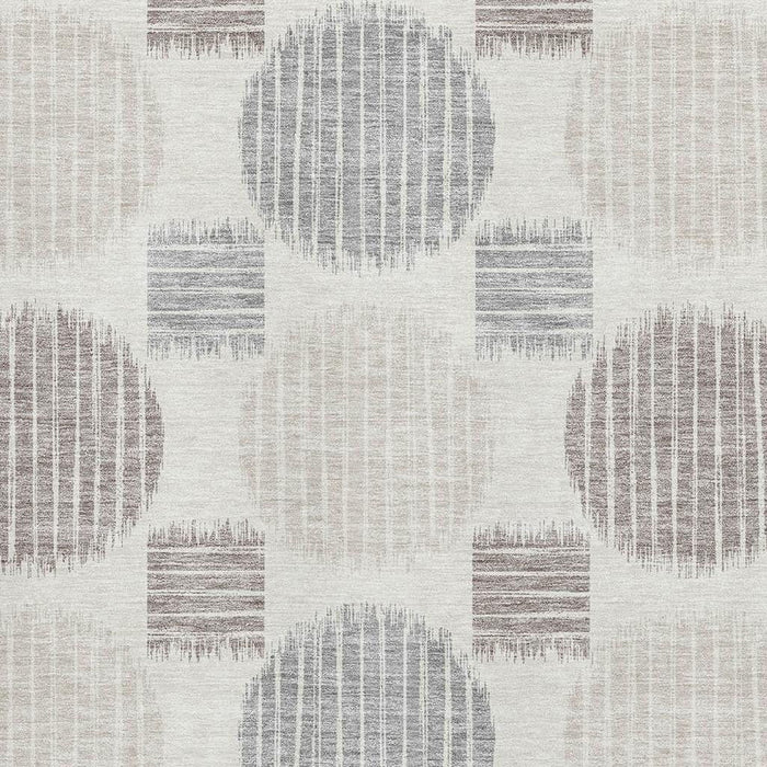 10' X 14' Geometric Washable Area Rug With UV Protection (671552) - Ivory / Beige / Gray