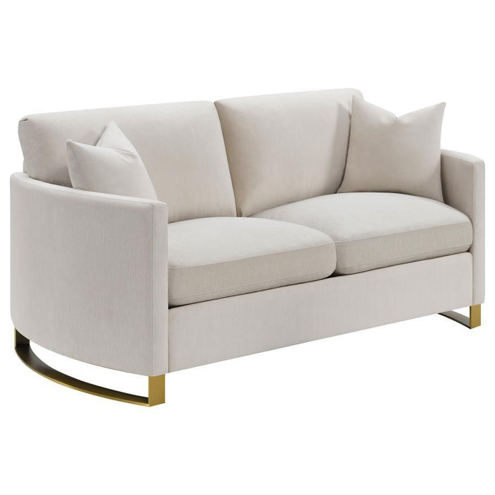 Corliss - Upholstered Arched Arm Loveseat