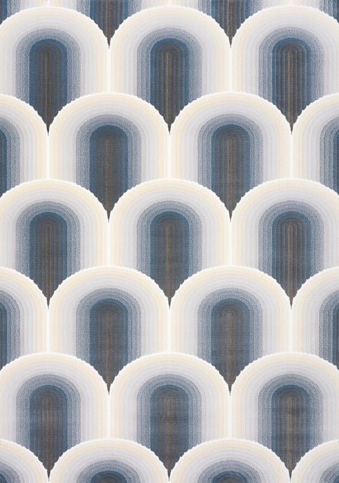 8' X 11' Geometric Area Rug (661283) - Cream / Blue