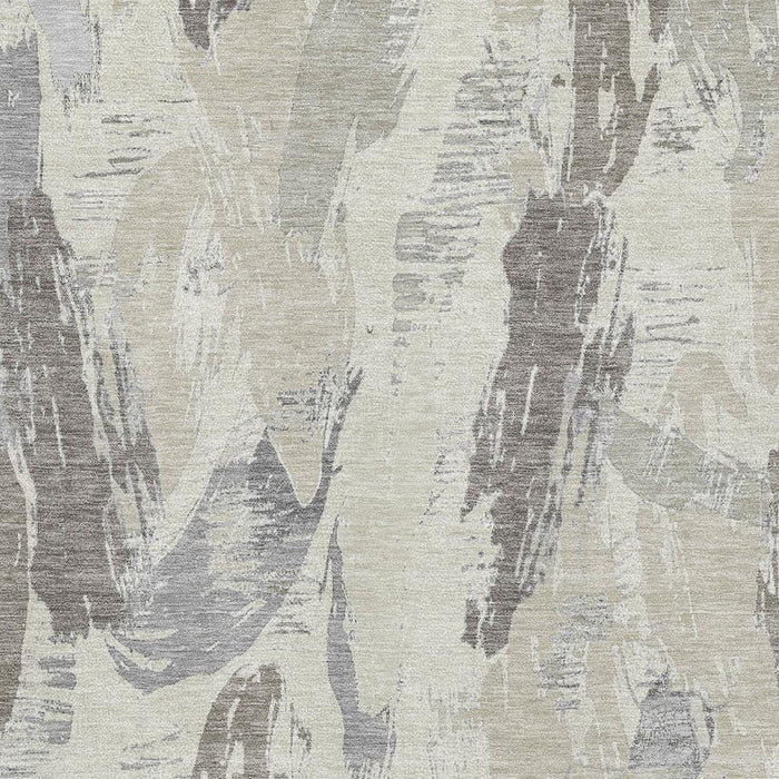 10' X 14' Abstract Washable Area Rug With UV Protection (694676) - Taupe / Ivory / Gray
