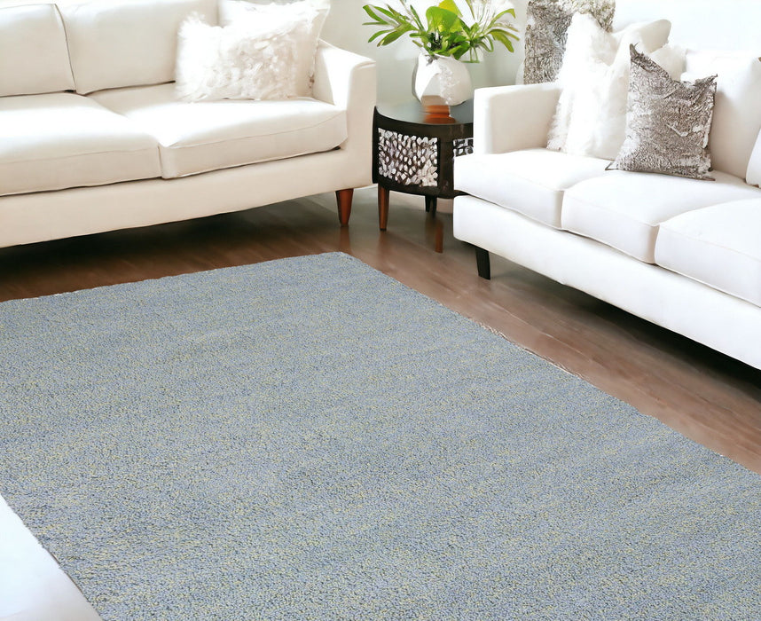 9' x 13' Heather Indoor Shag Rug - Blue