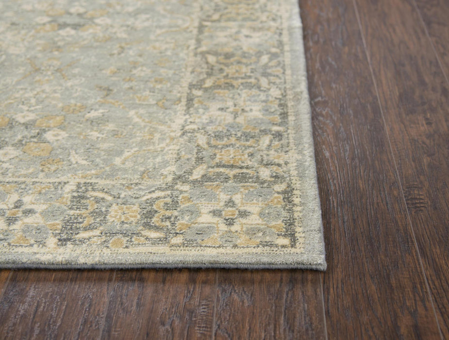 10' X 13' New Zealand Lambs Wool Oriental Hand Carved Handmade Area Rug (747474) - Gray / Brown / Beige