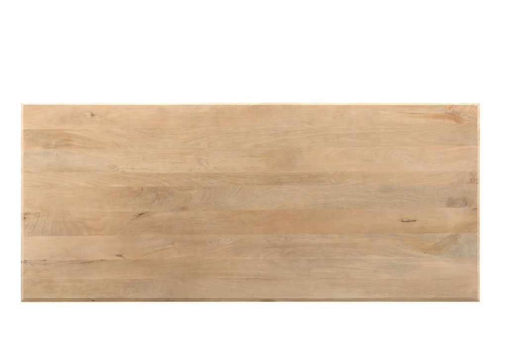 96" Wood Double Pedestal Base Dining Table - Natural