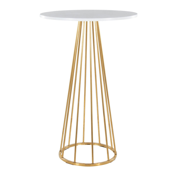 Canary - Bar Table - Gold Metal
