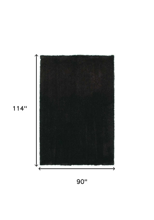 8' x 10' Polyester Area Rug - Espresso