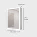 Giga LED bathroom medicine cabinet with mirror, built-in lights and defogger, showcasing sleek mirrored front and illuminated interior.