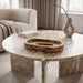 Marble tray from Meridian Furniture's Khloe collection, featuring a sleek genuine marble surface and elegant design.