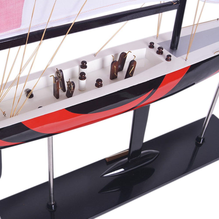 Hand Painted Model Boat (624692) - White / Black