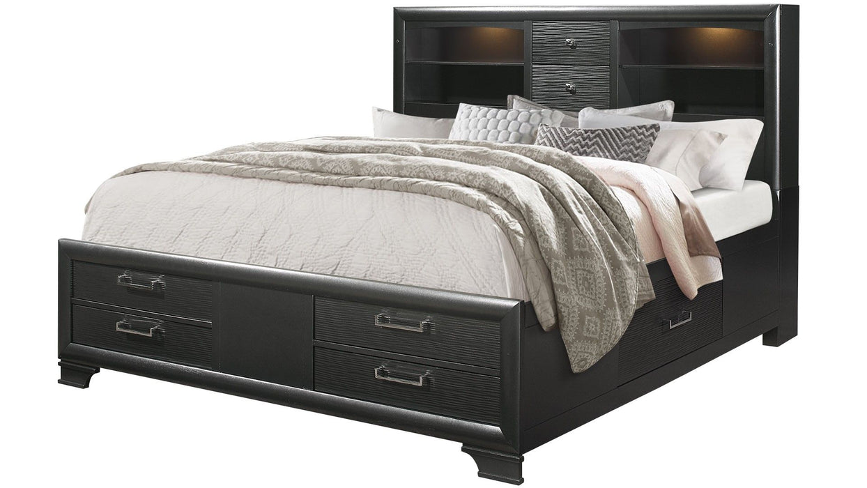 Jordyn - 5 Piece Full Bedroom Set - Gray