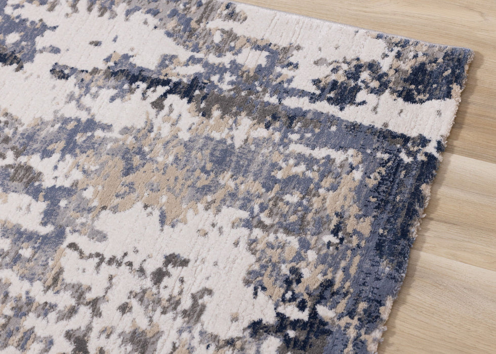 8' X 11' Abstract Area Rug (661368) - Blue / Beige / Gray