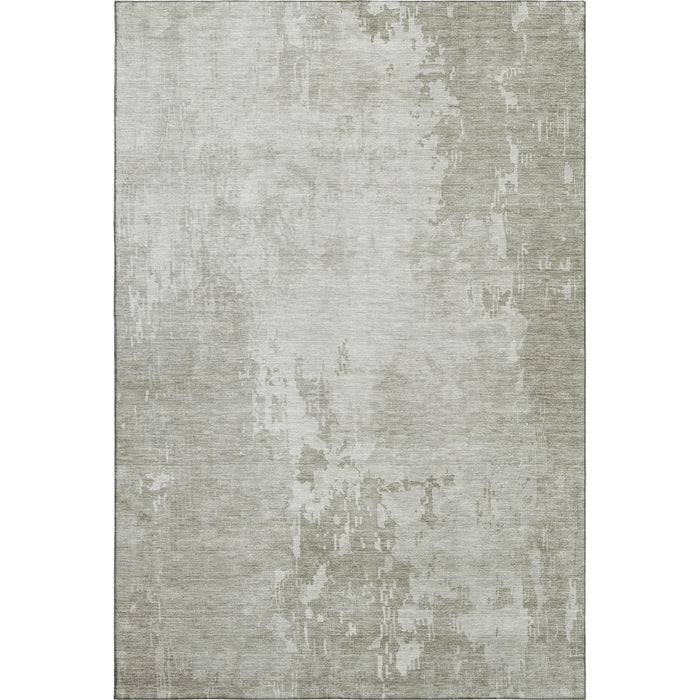 10' X 14' Abstract Washable Area Rug With UV Protection (692571) - Linen / Beige