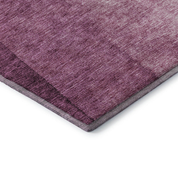 10' X 14' Ombre Washable Area Rug With UV Protection (652731) - Merlot / Ivory