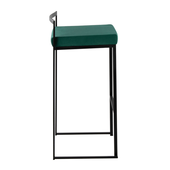 Fuji - Stackable Barstool - Black Metal