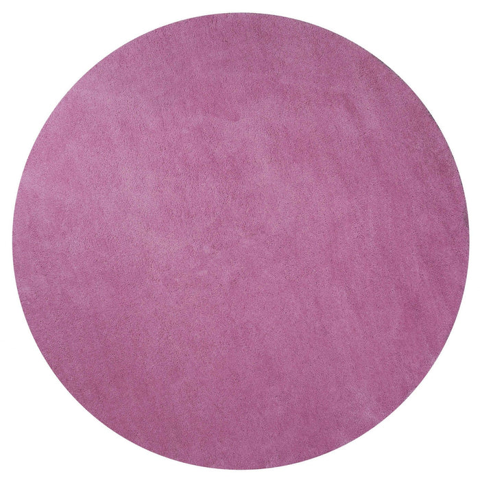 8' Round Indoor Shag Rug - Hot Pink
