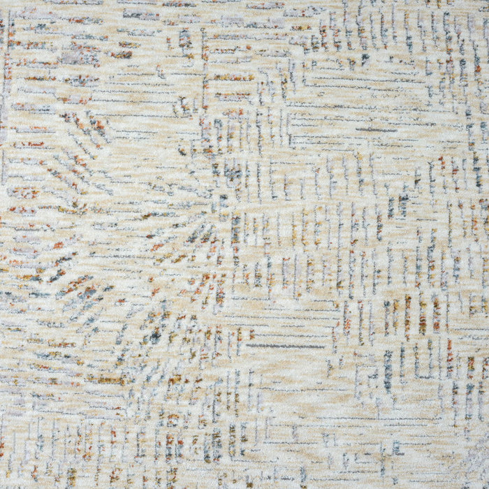 10' x 14' Abstract Area Rug - Ivory And Gray