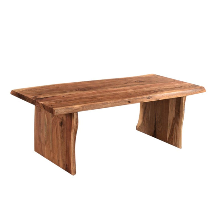 51" Solid Wood Coffee Table - Brown