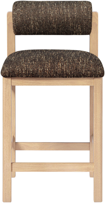 Roundhill - Fabric Counter Stool - Natural Frame