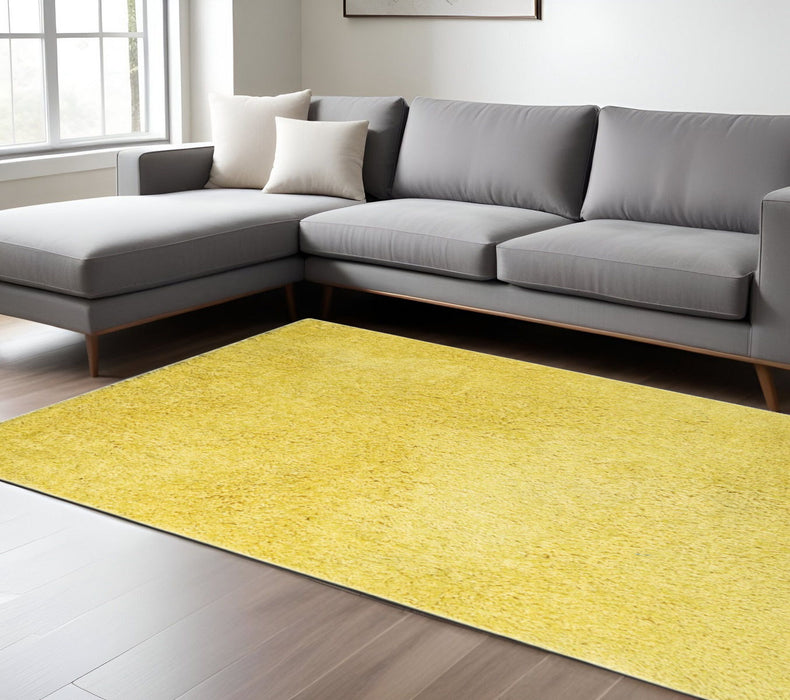 8' X 11' Shag Area Rug - Yellow