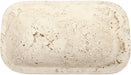 Meridian Furniture Joel travertine tray with a sleek rectangular design and smooth natural stone surface.