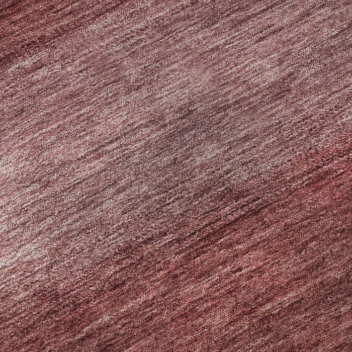 10' X 14' Striped Washable Area Rug With UV Protection (699556) - Rust / Coral