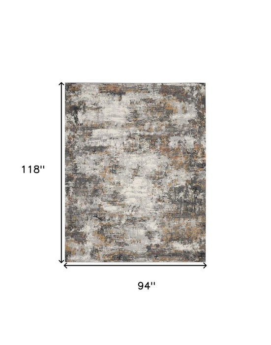 8' X 10' Abstract Area Rug (551124) - Gray