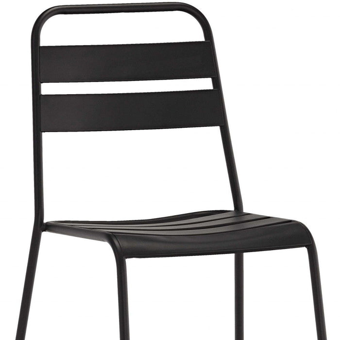Faux Leather Dining Room Side Chairs (Set of 4) - Gray
