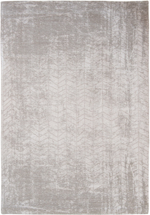 7' x 9' Chevron Non Skid Area Rug - Gray And White