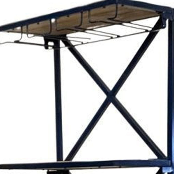 20.5" X 58" X 71" Half - Bike Bar - Blue