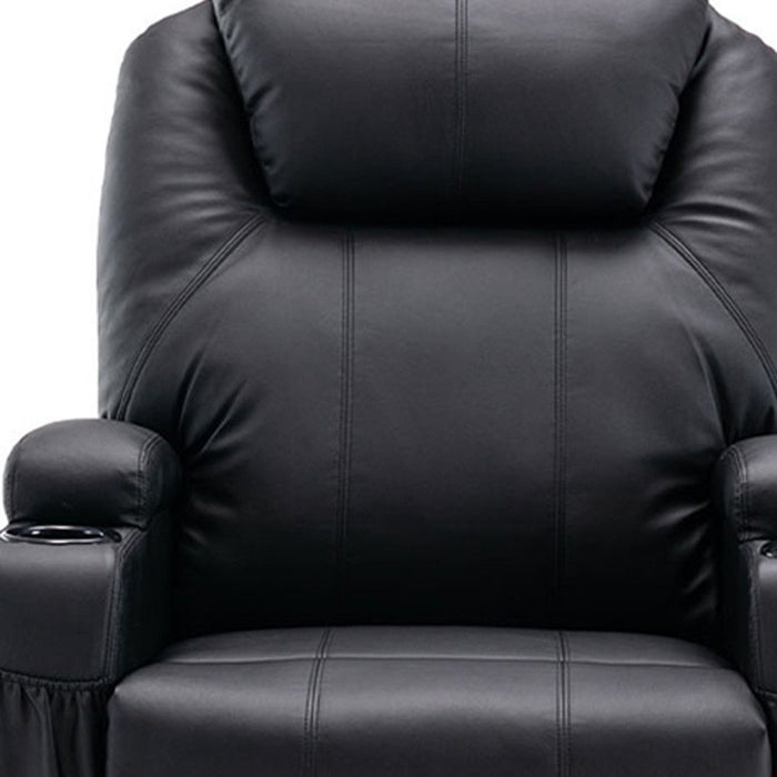 Power Heated Massage Lift AssiStand Recliner - Black