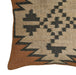 Square wool and jute kilim throw pillow cover from TOV Furniture's Terra Mesa collection, featuring a textured woven pattern.
