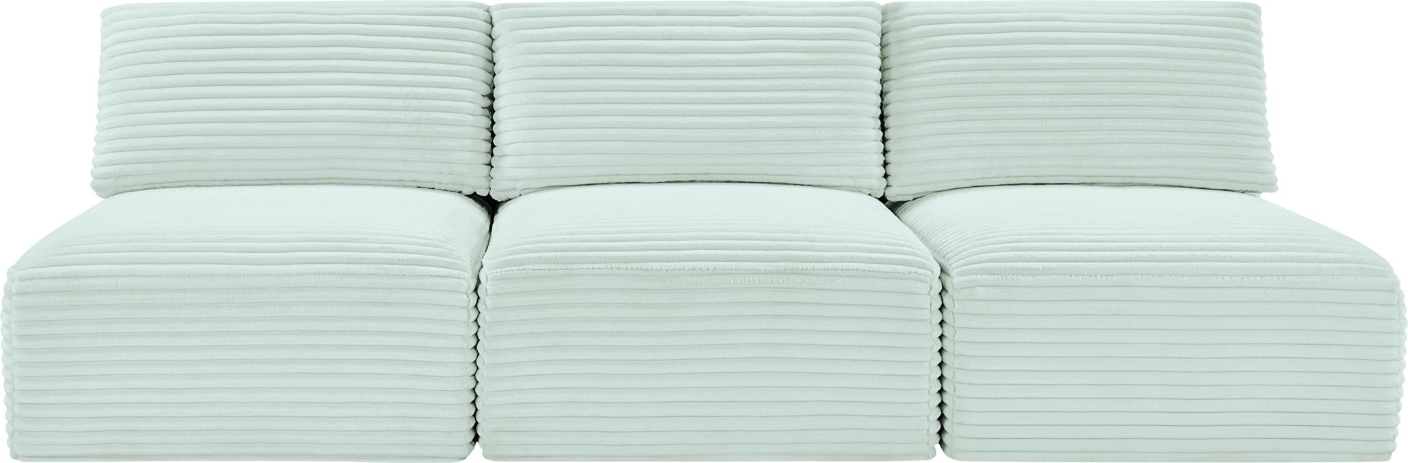 Shaggy - 3 Seat Modular Armless Sofa