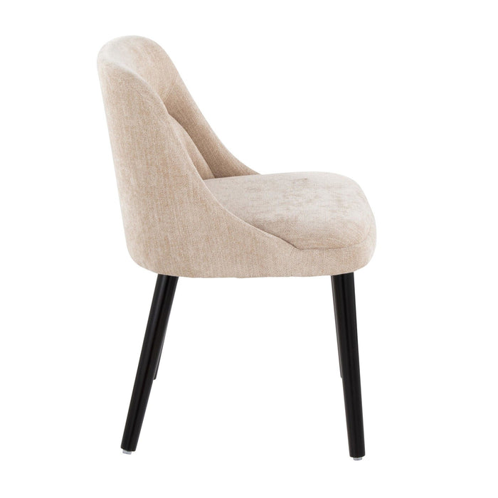 Rina - Dining Chair - Black Wood (Set of 2)